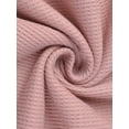 thumbnail image 5 of Conjunto de pijama de tank top para mujer INSPIRE CHIC, pantalones de pierna ancha de punto waffle, conjunto de 2 piezas, XS, rosa, 5 of 5