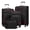 black+red, variant on Coolife Luggage 4 Piece Set Suitcase Spinner TSA Lock Softshell lightweight (blue+sliver)