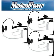 MaximalPower RHF 617-1N 3.5mm Receiver/Listen ONLY Surveillance Headset Earpiece with Clear Acoustic Coil Tube Earbud