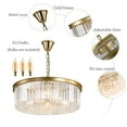 thumbnail image 2 of 8 Lights Modern Luxury Crystal Chandelier Ceiling Lighting Bedroom Fixture Decor, 2 of 10