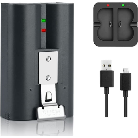 3.65V Rechargeable Li-Ion Battery with Charger Compatible with Video Doorbell 2/3 Stick Up Camera and Spotlight Camera Battery 6040mAh