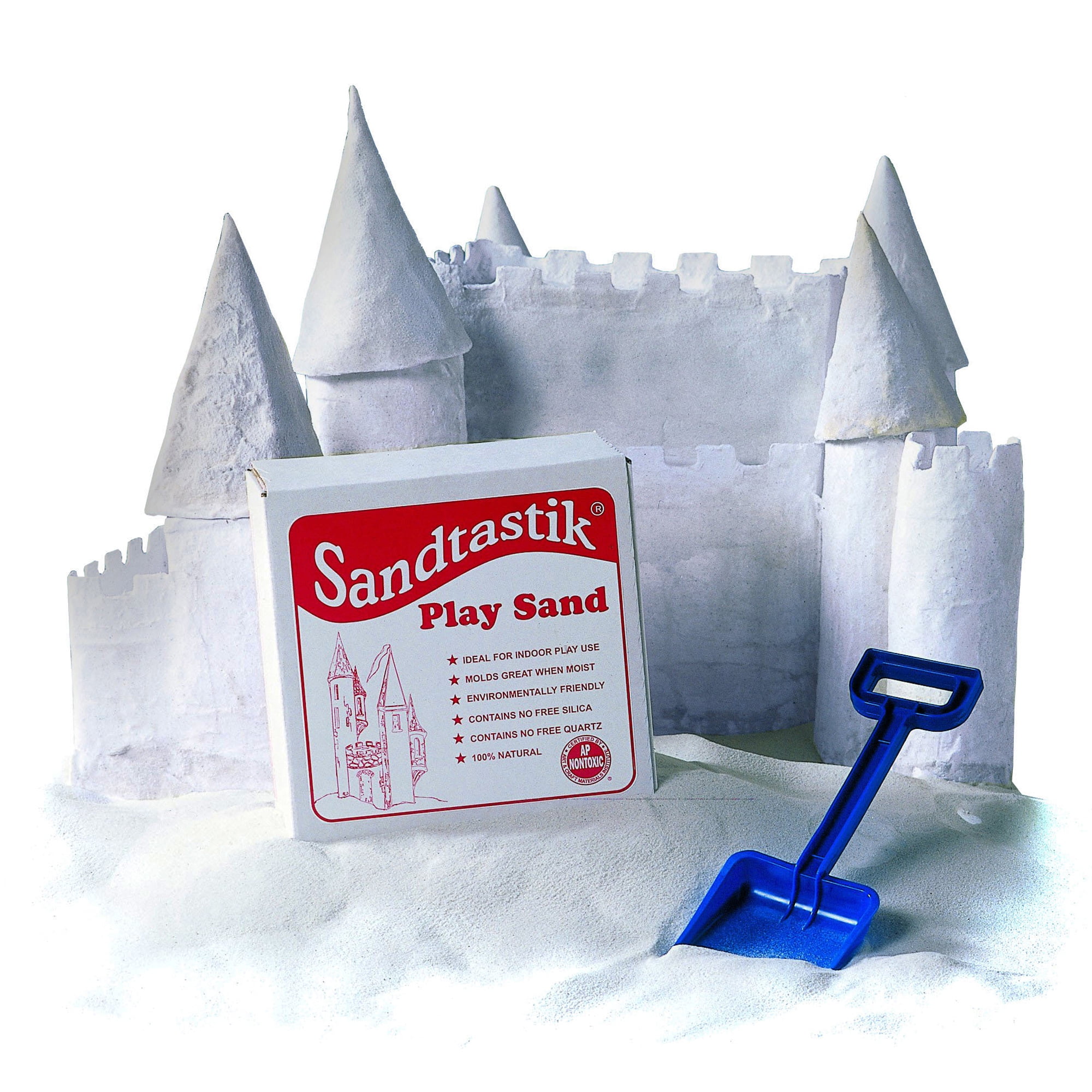 Sandtastik 358470 25.-LB-BOX-REG Play Sand Set of 2 White