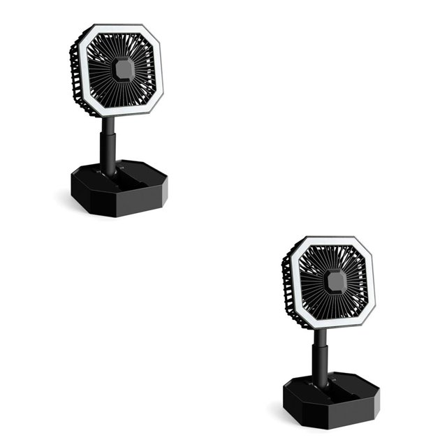 Matsuzay Ventilador de escritorio portátil Refrigeración de ajustable telescópica con luz nocturna Type2 NO2 Matsuzay CBP257668