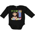 thumbnail image 3 of Inktastic Monkey First Birthday Boys or Girls Long Sleeve Baby Bodysuit, 3 of 5