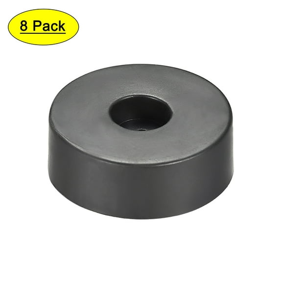 8 Pcs D45xH15mm Pies de Caucho Base Antivibración Soporte para Altavoz Amplificador de Guitarra