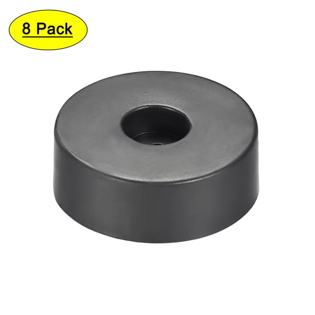 8 Pcs D45xH15mm Pies de Caucho Base Antivibración Soporte para Altavoz Amplificador de Guitarra