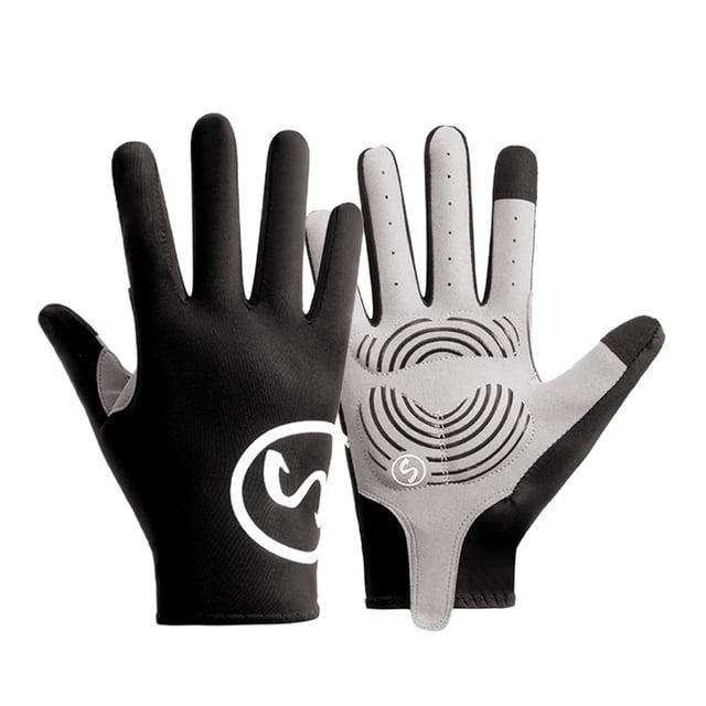A-34 L Large Size Cycling Sports Gloves Touchscreen Function Enhanced Grip Shock Absorption For Road Biking Mountain Trails Hand Protection Comfortable #066R0