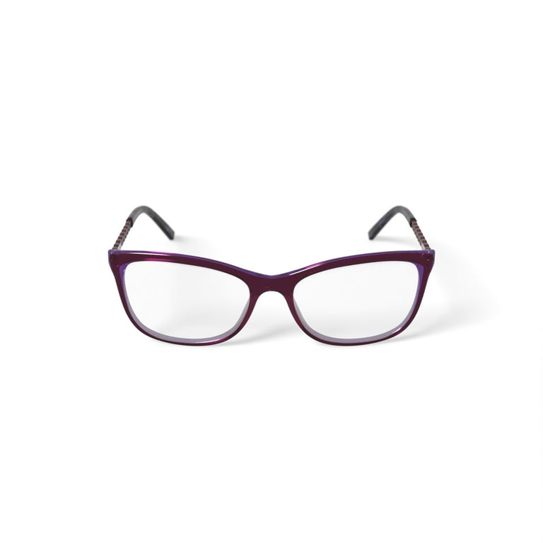 Hard Candy Women's HC268 Square Prescription Eyeglasses with Case