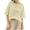 Beige, variant on Karight Linen Tops for Women 3/4 Sleeve Crew Neck Cotton Shirts Casual Jacquard Boho Blouse