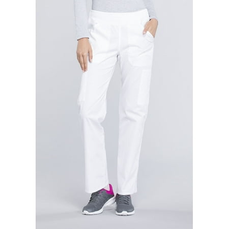 Cherokee Workwear Professionals Women's Scrubs Pant Mid Rise Straight Leg Pull-On Cargo WW170