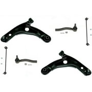 Front Lower Control Arms Outer Rods Sway Bar Links for Toyota Yaris 2006-2016