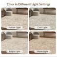 thumbnail image 7 of ODIKA Beige Distressed Grey Motifs Faded Ivory Taupe Decorative Neutral for Playroom, Bedroom, Reading Nook, Pet Friendly & Kids Safe Play, 7 of 7