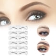 thumbnail image 4 of Juego de moldes para cejas de maquillaje, moldeador de cejas suave de PEVA con banda elástica, herramienta de maquillaje reutilizable para principiantes., 4 of 11