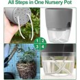 thumbnail image 5 of Spice Pot Kitchen Set Window Sill Self-Watering Set of 3 Spice Garden for the Kitchen, 18.2x 11x 15.3 Cm, for Fresh Herbs, Gray, 5 of 5
