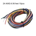 thumbnail image 3 of Uxcell Electrical Wire 22 AWG Tinned Copper Stranded Hookup Wire 6.56ft Multiple Color 10Pcs, 3 of 7