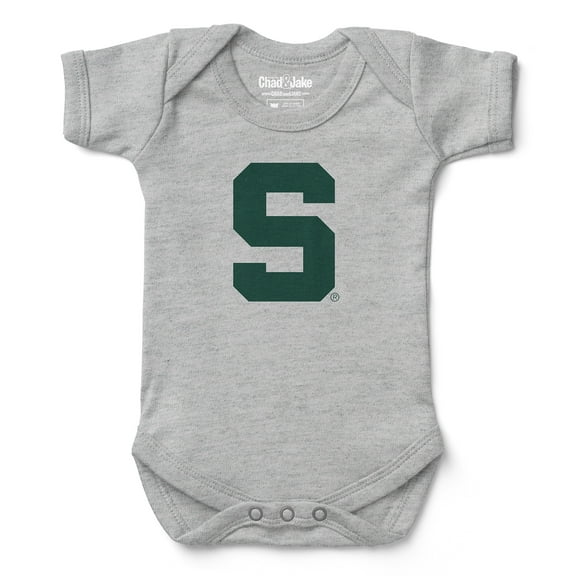 Infant Chad & Jake Heather Gray Michigan State Spartans  Bodysuit