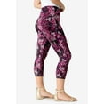thumbnail image 3 of Roaman's Women's Plus Size Petite Plus Size Essential Stretch Capri Legging, 3 of 6