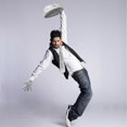 thumbnail image 3 of 1 Set Jazz Dance Hat Stage Performance Jazz Gloves Necktie Decorative Sequins Hat Party Supplies, 3 of 4