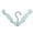 Mint Green, variant on Leodye 1PCS Travel Portable Foldable Hanger Household Anti Skid Windproof Clothes Hanger for Travel and Home Use -6.30 × 2.13 × 0.59 IN