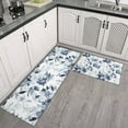 thumbnail image 2 of Pioneer Flower Floral Print Pattern Kitchen Rugs Sets Of 2,Anti Fatigue Kitchen Mat Rugs Non Slip Washable,Decorative Kitchen Floor Mats for Kitchen,Sink,Laundry,17"x30"+17"x47", 2 of 7