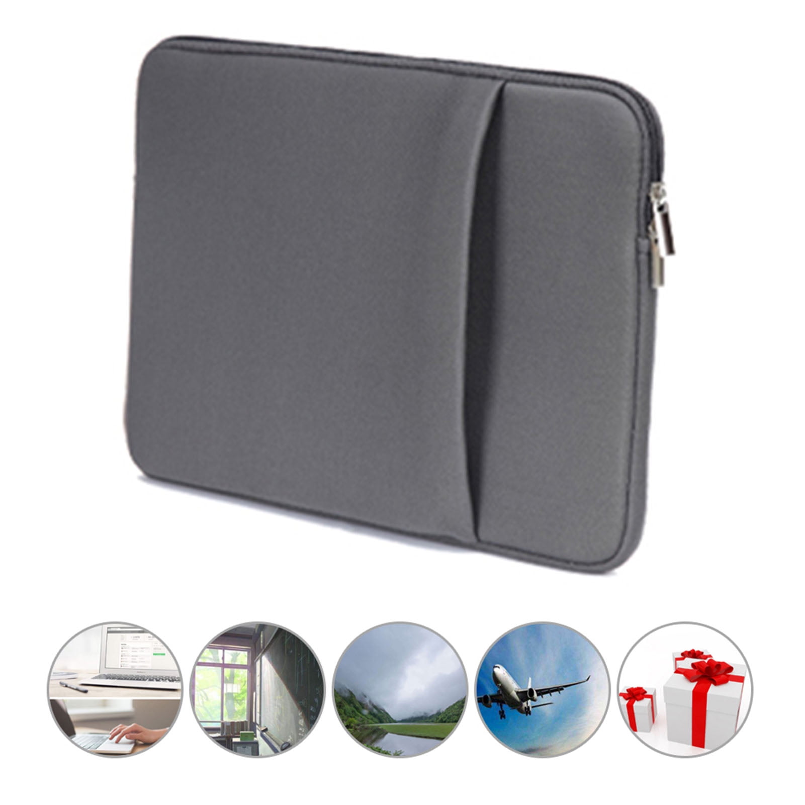 Case B2015 Laptop Sleeve Soft Zipper Pouch 17'' Laptop Bag Replacement For  Air Pro Ultrabook Laptop Pink