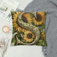 thumbnail image 2 of Nawypu Monogram Letter S Summer Sunflower Pillow Covers, Floral Decorative Initial Throw Pillows for Girls Home Farmhouse Last Name Pillow Case for Sofa Couch Decor, 2 of 5