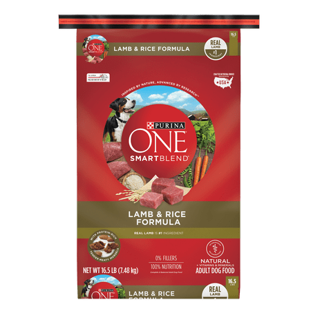 Purina ONE SmartBlend Natural Lamb & Rice Formula Adult Dry Dog Food - 16.5 lb. Bag