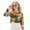 Cat Black Yellow, variant on COEQINE Crop Top Sweatshirt for Girls, Long Sleeve Crewneck Fall Winter Pullover, Loose Fit Casual Top Outfits for Age 5-6 Years Old Kids, Flame Horse Black