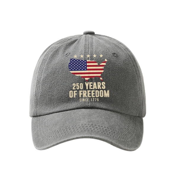 Sombreros para Hombres Gorra de Béisbol 250 Aniversario Comemorativo de Punto Sombrero Negro con Bordado Patriótico, Sombreros de Protección Solar para Hombres