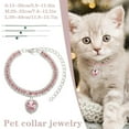 thumbnail image 3 of Rhinestone Diamante Pet Collar Necklace for Dog or Cat, Stylish & Adjustable, 3 of 9