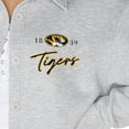 thumbnail image 3 of Women's Gameday Couture Ash Missouri Tigers Foundation Full-Button Long Sleeve Overshirt, 3 of 3