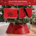 thumbnail image 5 of Hommoo Christmas Tree Collar, Steel Tree Ring Skirt, Home Xmas Decoration for Christmas Tree, 26" x 26" x 9", Red, 5 of 7