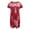 Red, variant on Summer Dresses for Women 2024,Women's Summer Loose Round Neck Ethnic Style Round Neck Raglan Short Sleeve Dress