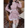 thumbnail image 3 of Minivestido Lolita de una pieza para mujer, vestido informal de retazos, Estilo Vintage, Kawaii, coreano, elegante, para fiesta, invierno, 2023, 3 of 4