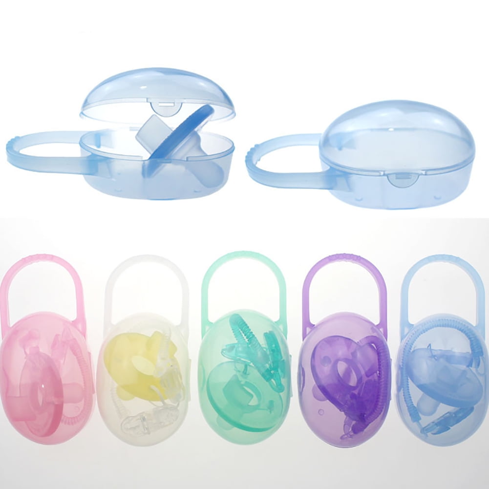 Apple Shaped Baby Soother Pacifier Dummy Travel Storage Box Case Holder IT 