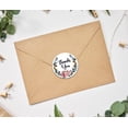 thumbnail image 3 of Darling Souvenir Round 1.6 Inches Floral & Vines Wreath Thank You Stickers Wedding Gift-45 Pcs, 3 of 4