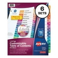 thumbnail image 2 of Customizable Toc Ready Index Multicolor Dividers, 15-Tab, Letter, 6 Sets | Bundle of 5 Packs, 2 of 7
