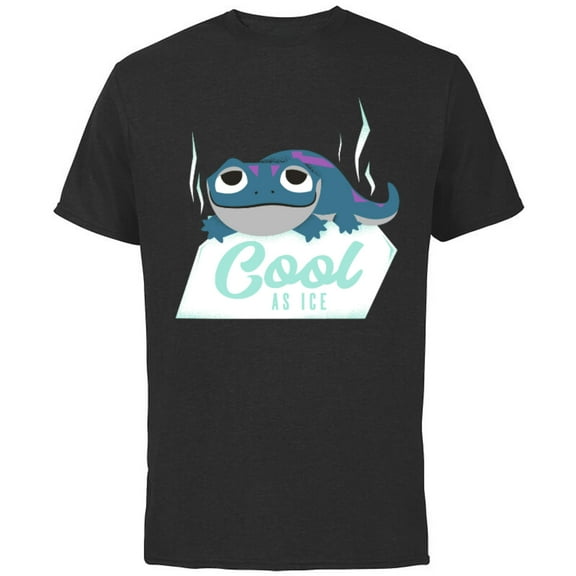 Disney Frozen 2 Bruni Salamander Cool As Ice T-Shirt - Short Sleeve Cotton T-Shirt for Adults - Customized-Black