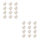 thumbnail image 1 of Pinzas de aislamiento para el cabello Jumpingount 12 Uds. Blanco 2piezas, 1 of 6