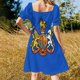 thumbnail image 5 of Vestido de manga corta con patrón Togepi para mujer, vestidos largos para mujer, vestido de cumpleaños para mujer, 5 of 7