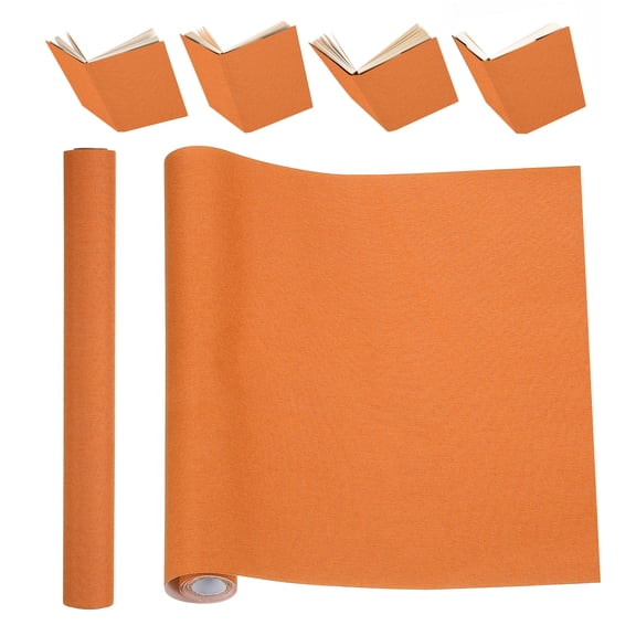 Uxcell Book Binding Cloth, 51 x 11 Inches Book Cloth for Repairing and Binding, Orange