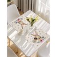 thumbnail image 5 of Bunny Easter Placemats Set of 6, Spring Floral Pastoral Rabbits Rustic Placemats for Dining Table, Place Mats for Kitchen Tabletop, Waterproof Wipeable Dining Table Mats Set, 5 of 9