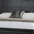 thumbnail image 2 of Ashen King Bed-LED Headboard-Chrome Metal Legs-Rustic Black Wood, 2 of 6