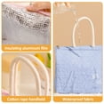 thumbnail image 3 of A solid color simple large capacity rice bag students to work with rice insulation bag single-blue, 3 of 5