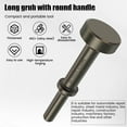 thumbnail image 3 of 3Pcs Air Hammer Bit 100 mm Alloy Steel Pneumatic Hammer Easy Install Round Shank Pneumatic Chisel Bit Tool Air Hammer Tool Kit Air Hammer Attachment for Automotive Repairing Industry-black-, 3 of 10