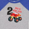 thumbnail image 4 of Inktastic Monster Truck How I Roll 2nd Birthday Boys Baby Bodysuit, 4 of 5