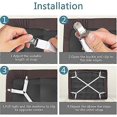 thumbnail image 3 of 2 Pieces Fitted Sheet Fasteners, Adjustable Bed Sheet Straps, Fitted Sheet Attachment for All Beds and Mattresses, White, 3 of 5
