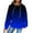 Blue, variant on DQRPSEETB Casual Tops for Women Knit Hoodie Women's Game Day Sweatshirt Football Graphic Long Sleeve Sweater Football Season Pullover Trendy Tops