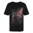 thumbnail image 1 of Camiseta de manga corta suelta negra Four Seasons General Casual Moda Nueva Pompotops oipoqjl1509, 1 of 8