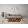 thumbnail image 3 of Ahgly Company Indoor Square Persian Brown Traditional Area Rugs, 6' Square, 3 of 4